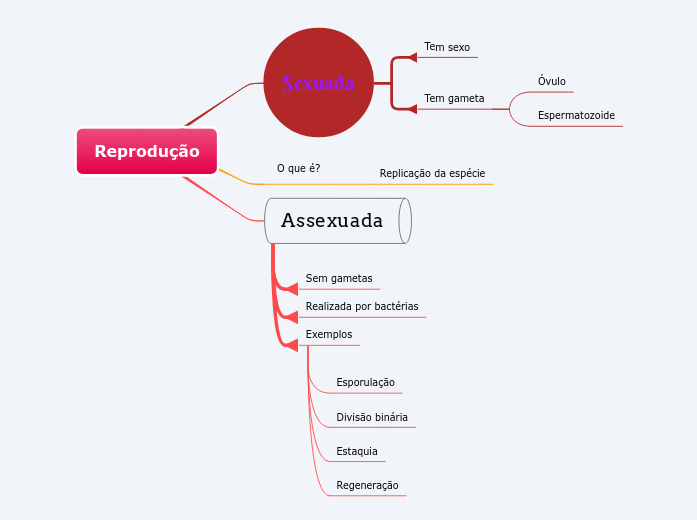 Aula De Reprodu O Mind Map